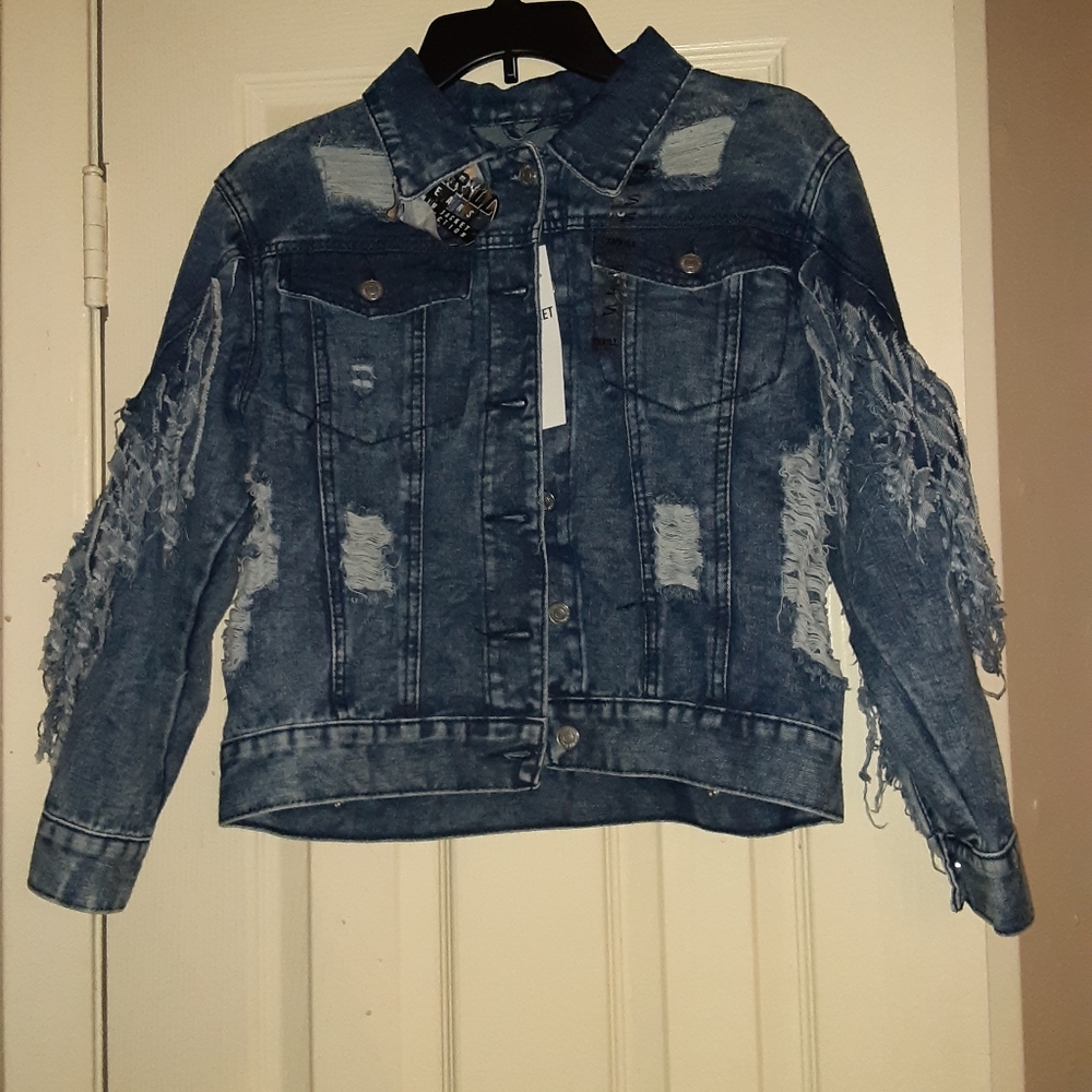 Thrill New Denim Blue Jean Jacket